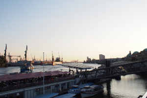 Landungsbrücken view of the harbor